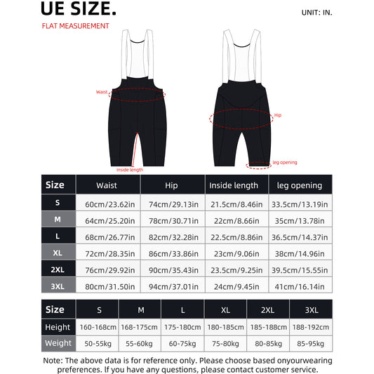 Cycling Bib Shorts Men’s Slim Fit