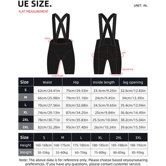 Men's Cycling Bib Shorts with Padded Seat