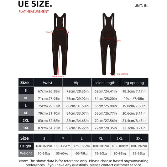 Men's Cycling Bib Tights – Long, Breathable Summer Pants