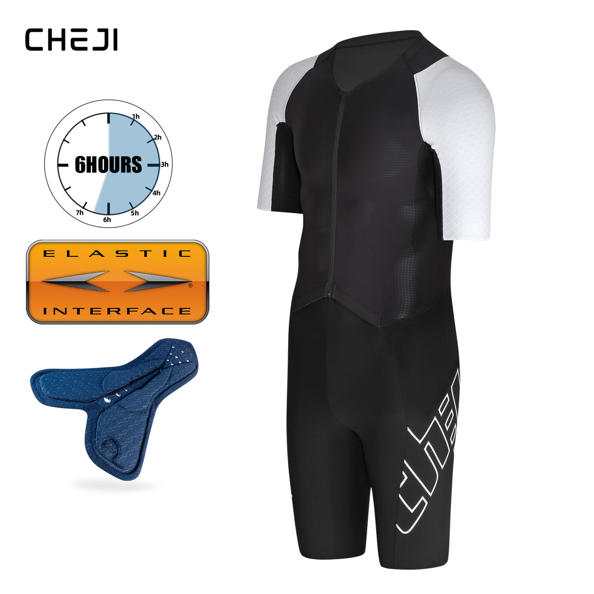CHEJI Triathlon Suit – Men's One-Piece Racing Suit