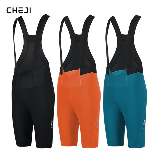 Cheji Men's Cycling Bib Shorts for Comfortable Bike Riding ( LAN BO A)