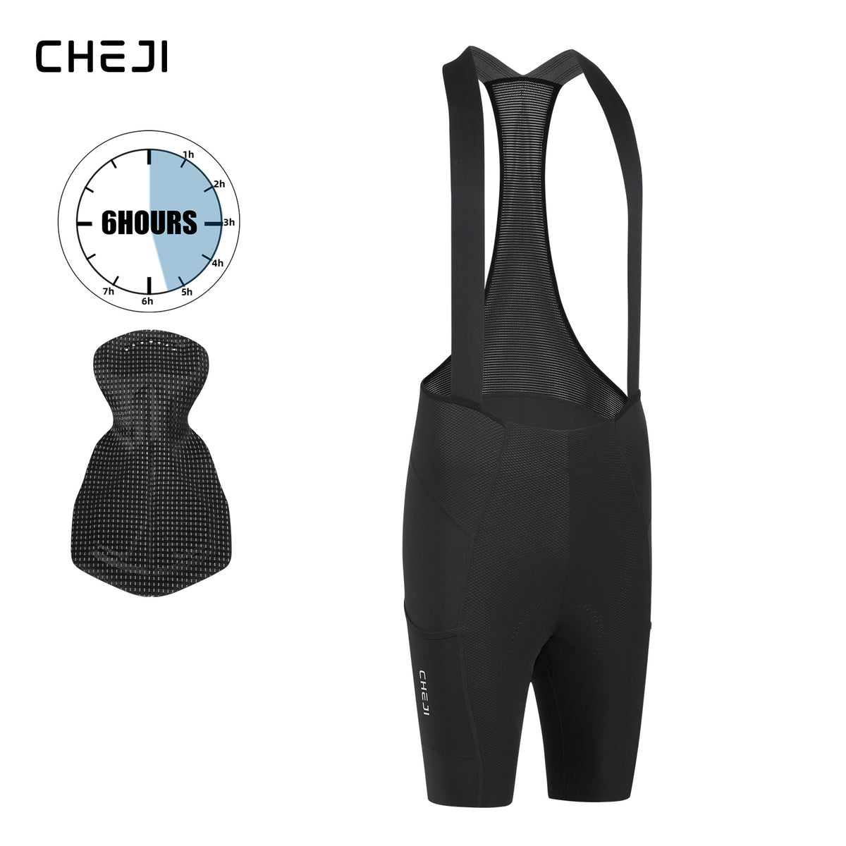 Cheji Men's Cycling Bib Shorts