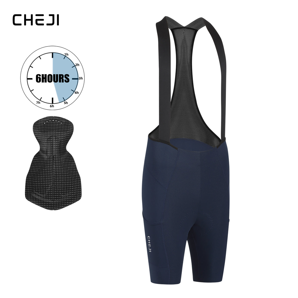 Cheji Men's Cycling Bib Shorts
