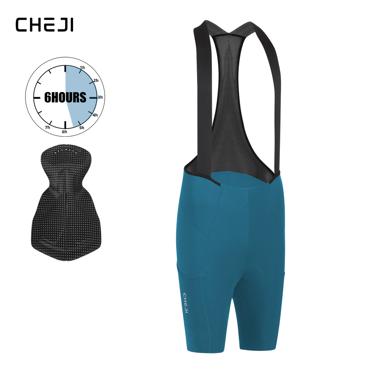 Cheji Men's Cycling Bib Shorts