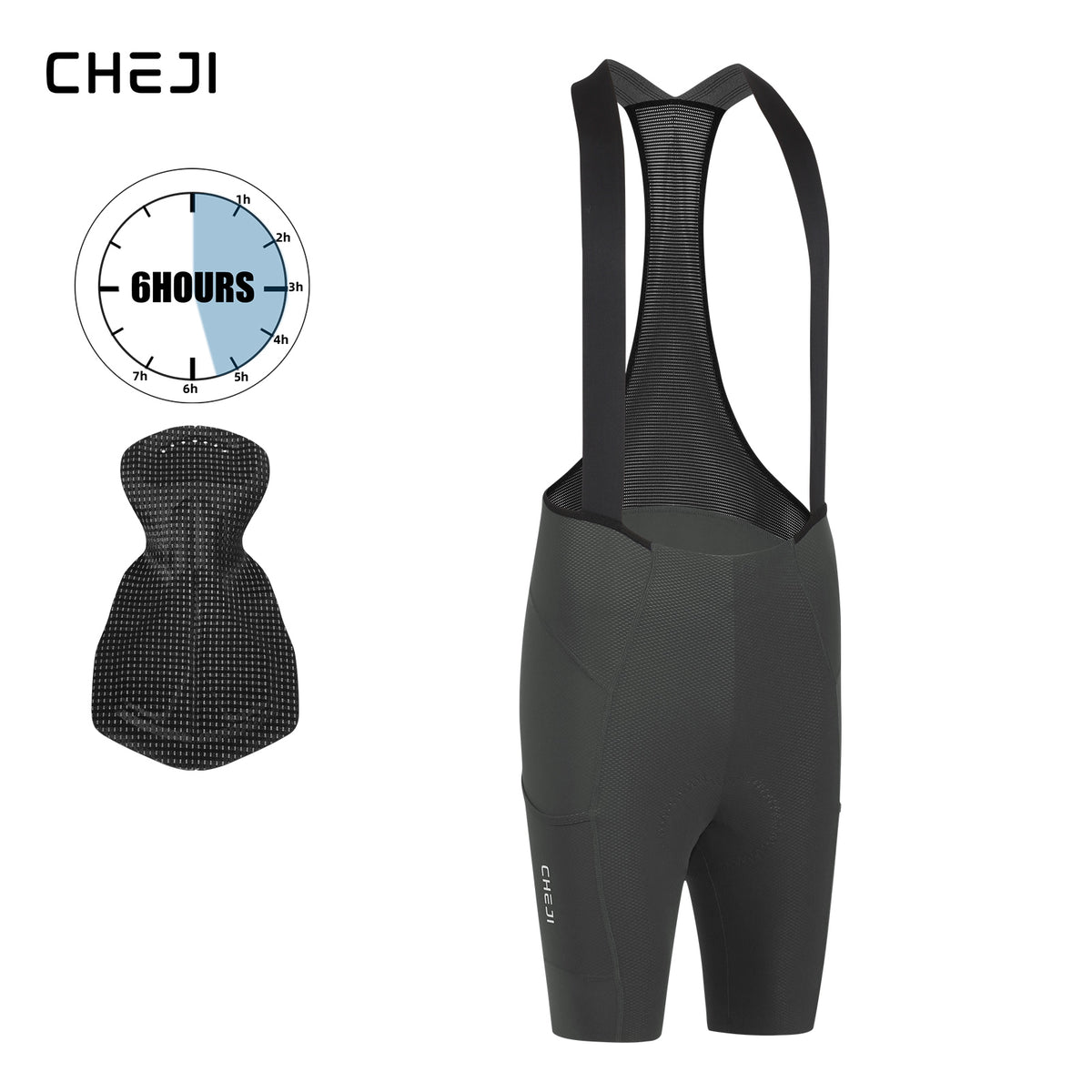 Cheji Men's Cycling Bib Shorts