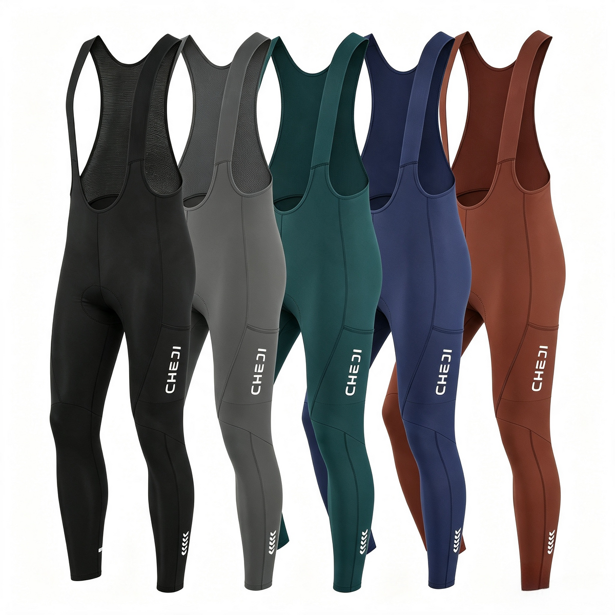 Men's Cycling Bib Tights – Long, Breathable Summer Pants