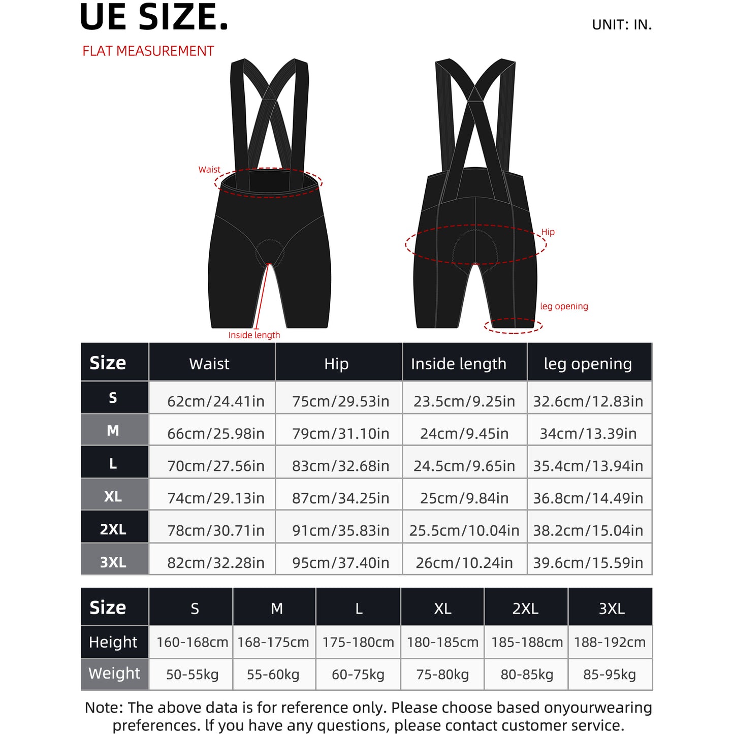 Cheji Men's Cycling Bib Shorts