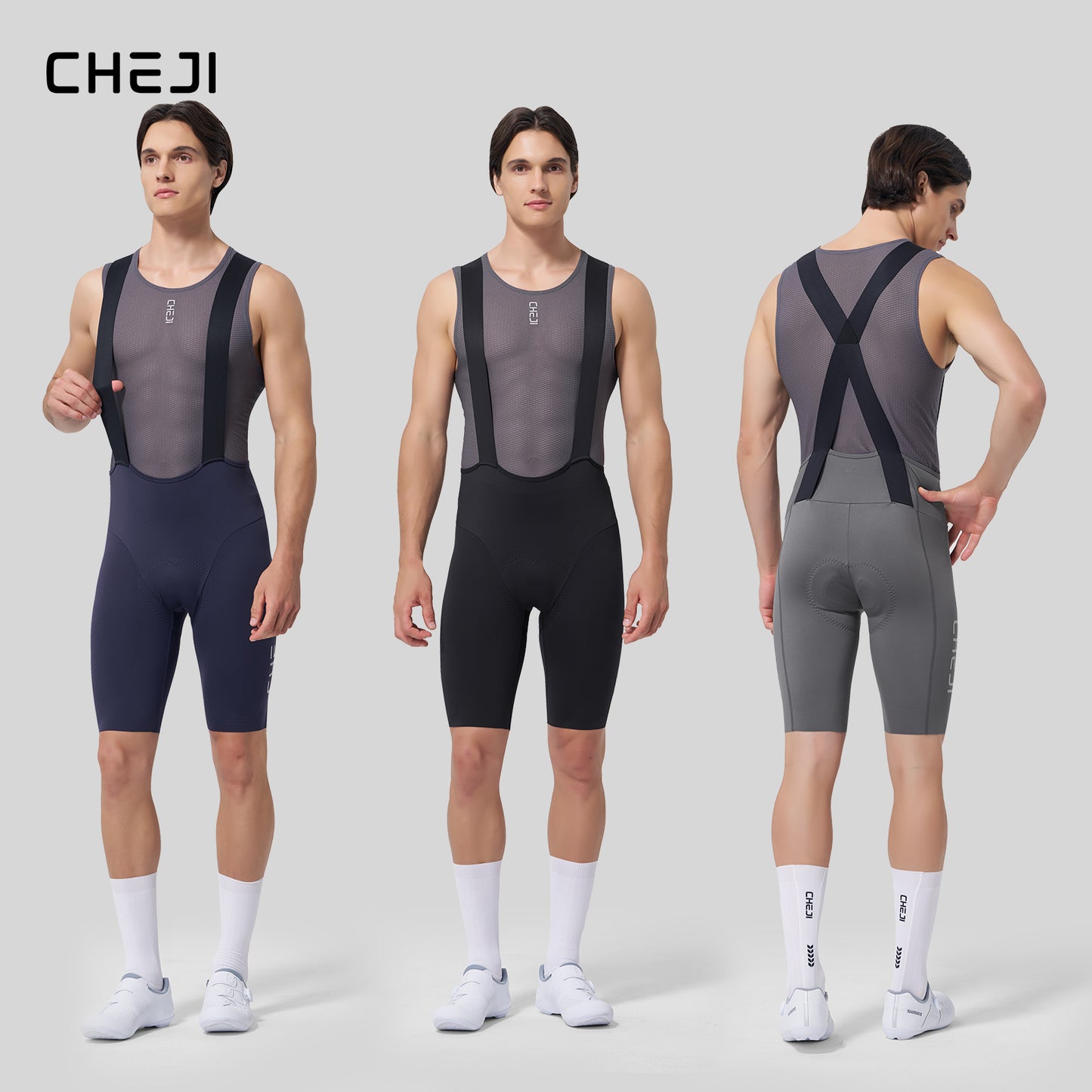 Cheji Men's Cycling Bib Shorts
