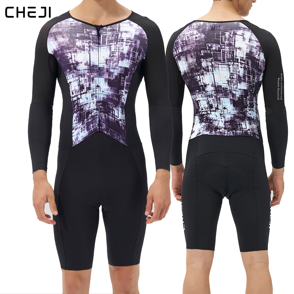 Men's Aero Lightweight One-Piece Cycling Suit, Quick-Dry