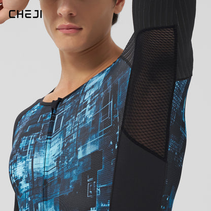 Men's Aero Lightweight One-Piece Cycling Suit, Quick-Dry