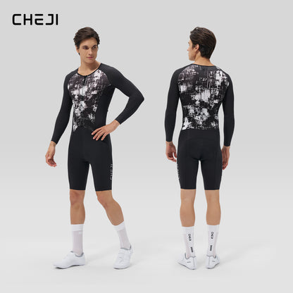 Men's Aero Lightweight One-Piece Cycling Suit, Quick-Dry