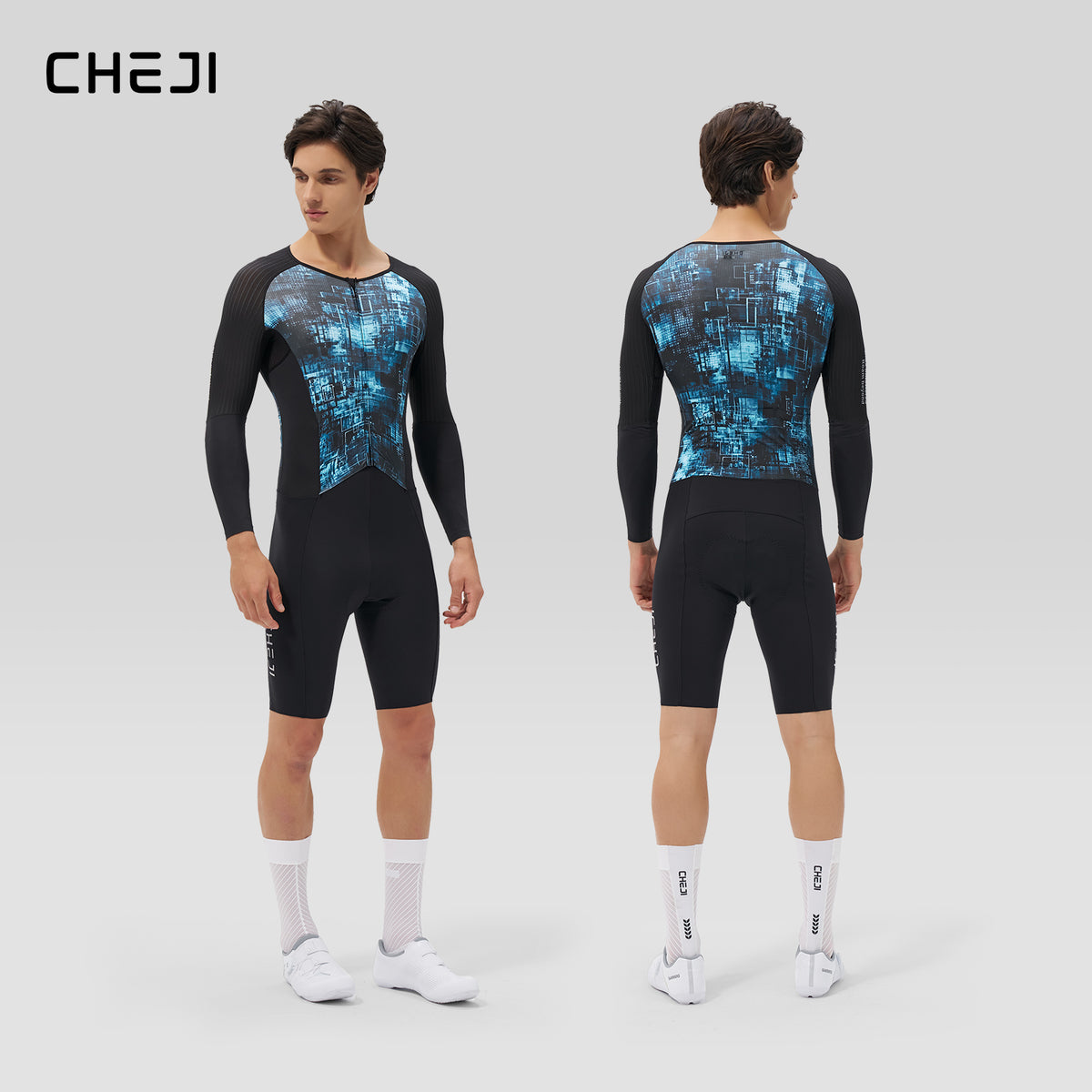 Men's Aero Lightweight One-Piece Cycling Suit, Quick-Dry