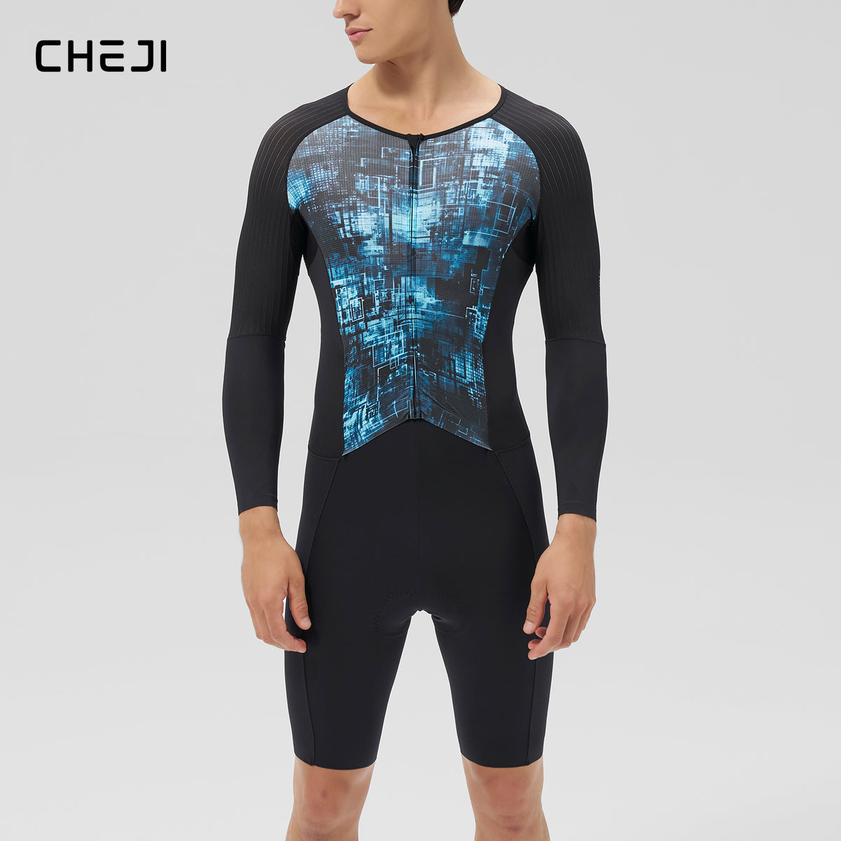 Men's Aero Lightweight One-Piece Cycling Suit, Quick-Dry