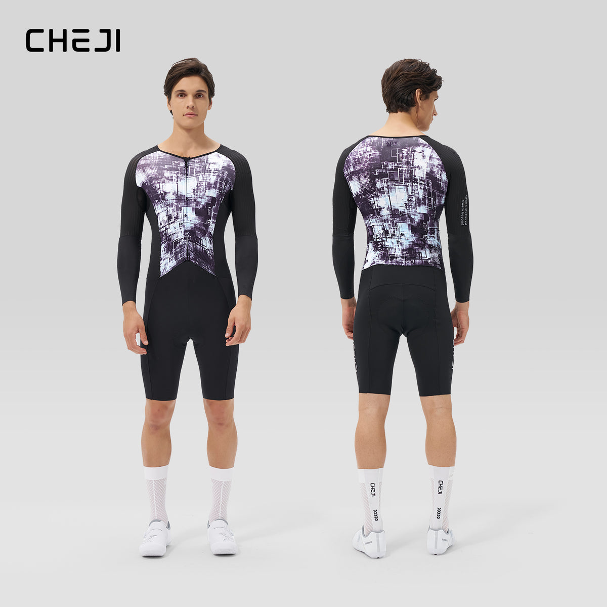 Men's Aero Lightweight One-Piece Cycling Suit, Quick-Dry