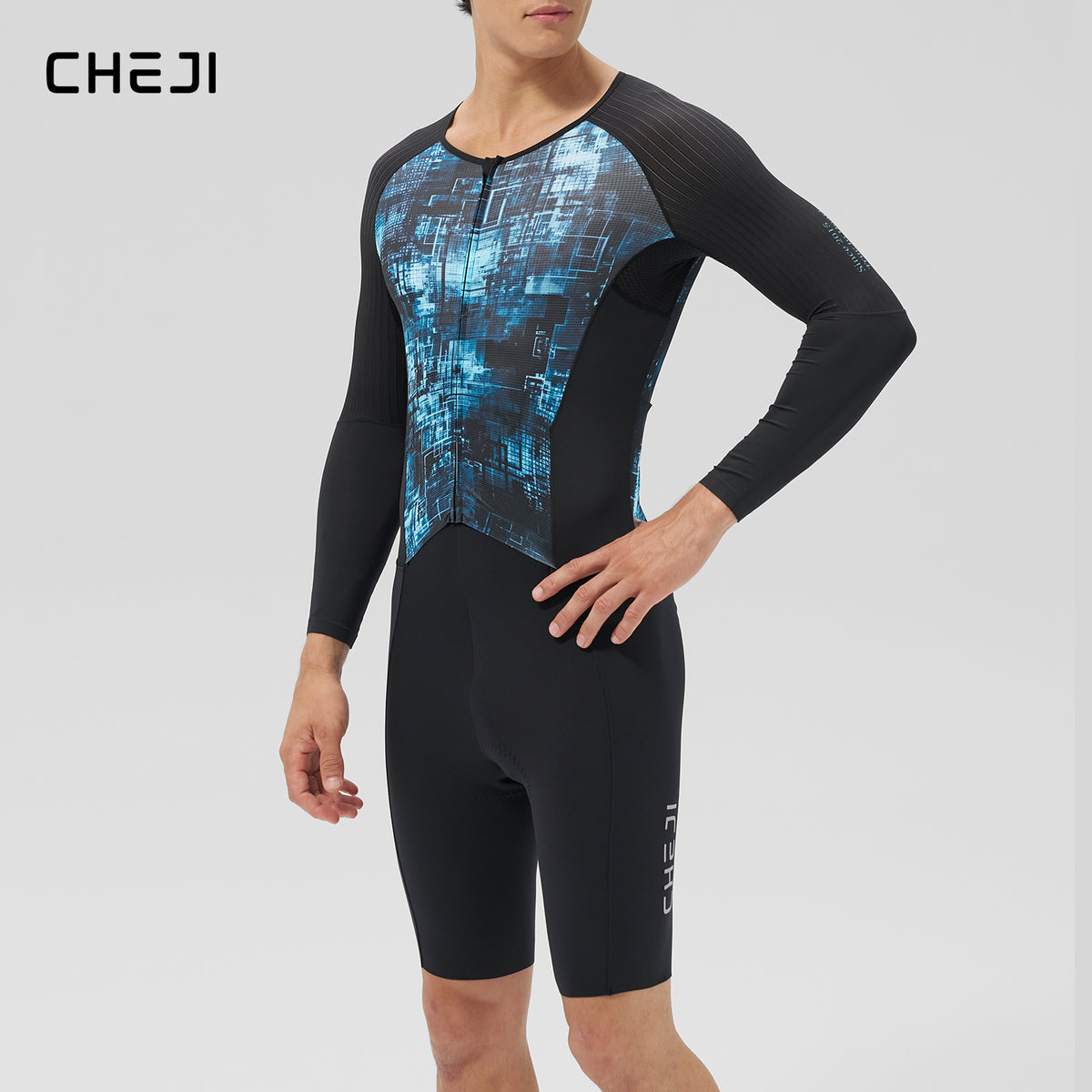 Men's Aero Lightweight One-Piece Cycling Suit, Quick-Dry