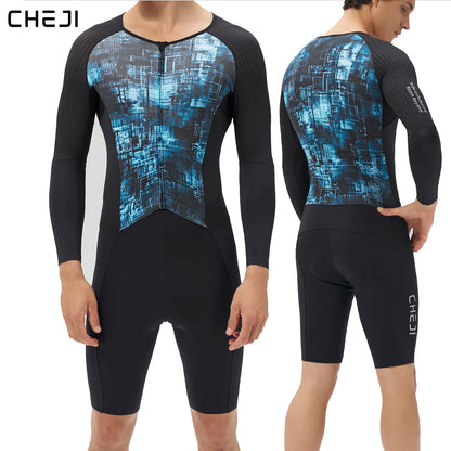 Men's Aero Lightweight One-Piece Cycling Suit, Quick-Dry