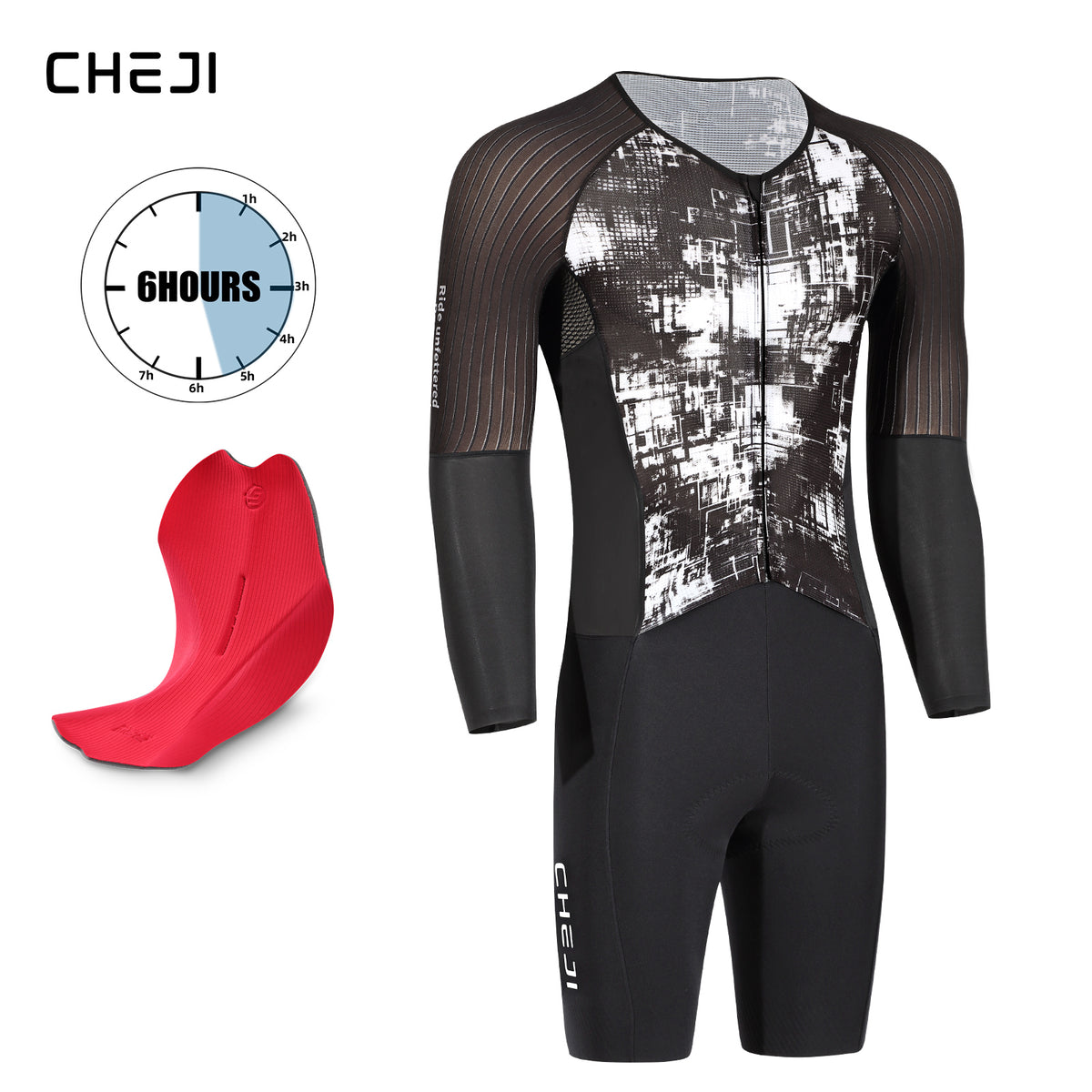 Men's Aero Lightweight One-Piece Cycling Suit, Quick-Dry