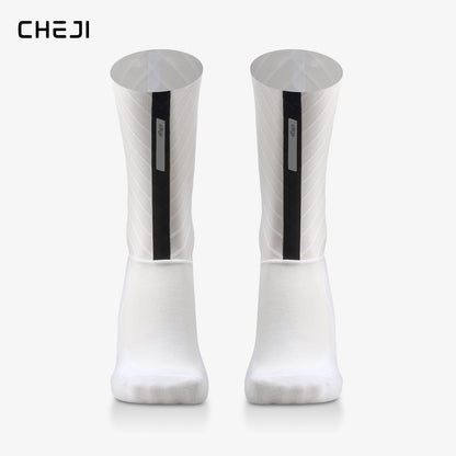 CHEJI Aero Cycling Socks - Premium Performance Pedal Power pro Cycling Crew Socks
