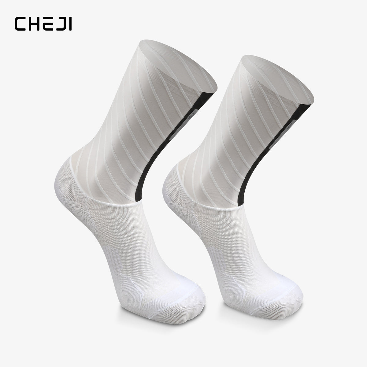CHEJI Aero Cycling Socks - Premium Performance Pedal Power pro Cycling Crew Socks