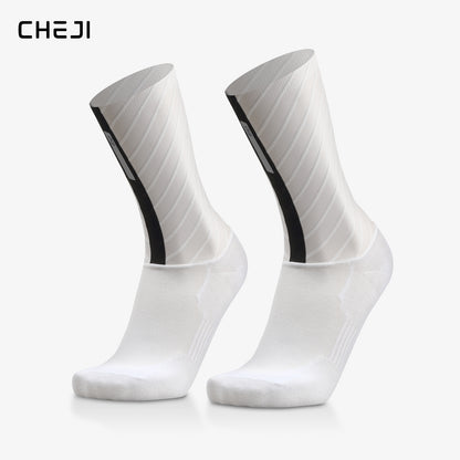 CHEJI Aero Cycling Socks - Premium Performance Pedal Power pro Cycling Crew Socks