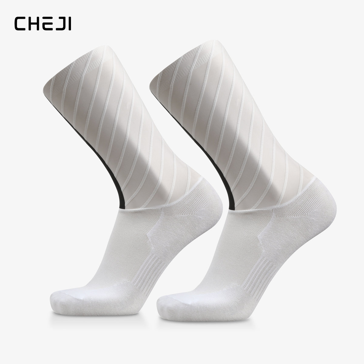 CHEJI Aero Cycling Socks - Premium Performance Pedal Power pro Cycling Crew Socks