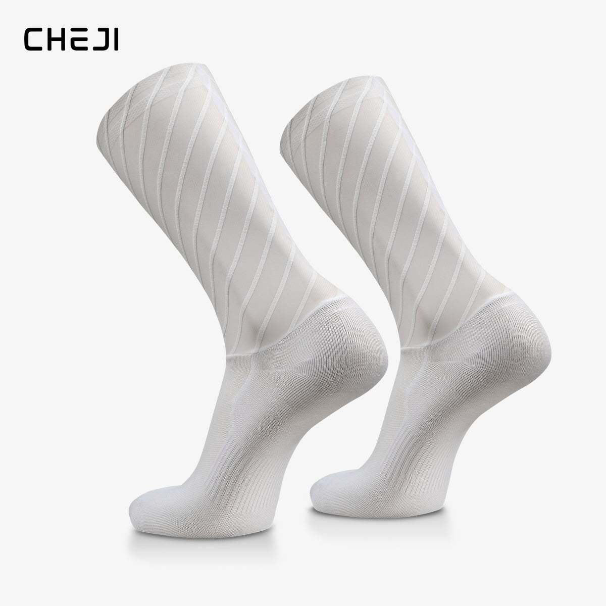 CHEJI Aero Cycling Socks - Premium Performance Pedal Power pro Cycling Crew Socks
