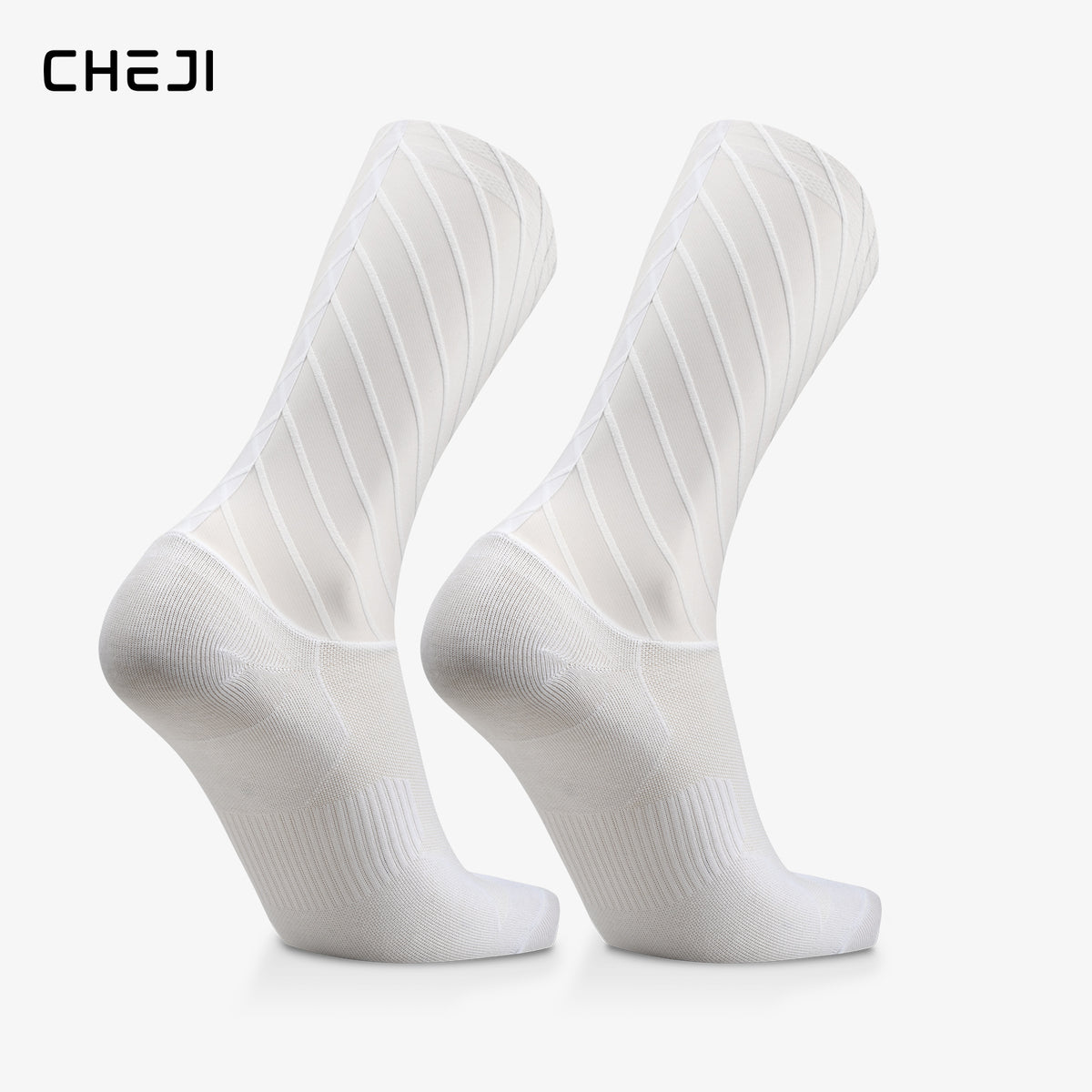 CHEJI Aero Cycling Socks - Premium Performance Pedal Power pro Cycling Crew Socks