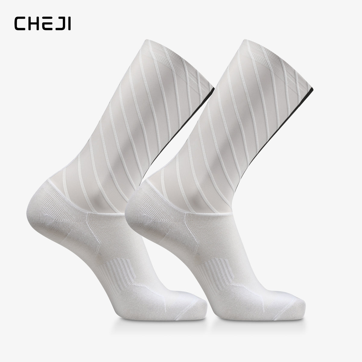 CHEJI Aero Cycling Socks - Premium Performance Pedal Power pro Cycling Crew Socks