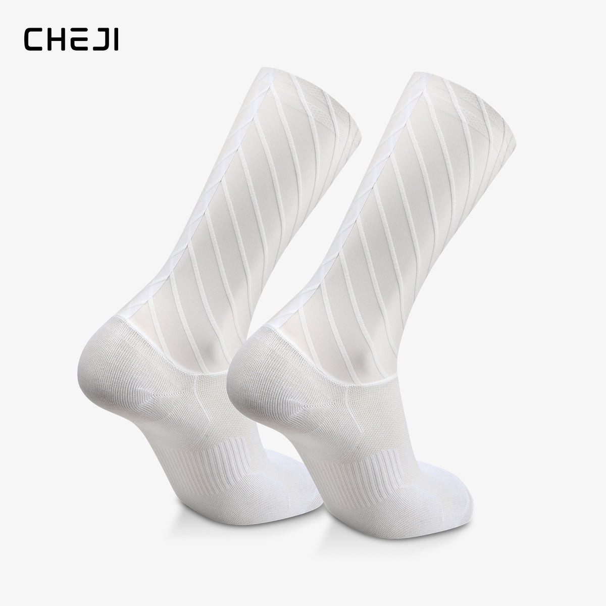 CHEJI Aero Cycling Socks - Premium Performance Pedal Power pro Cycling Crew Socks