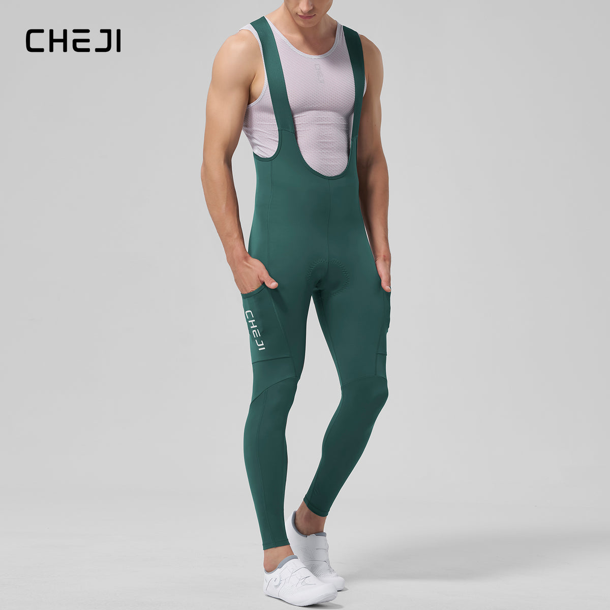 Men's Cycling Bib Tights – Long, Breathable Summer Pants