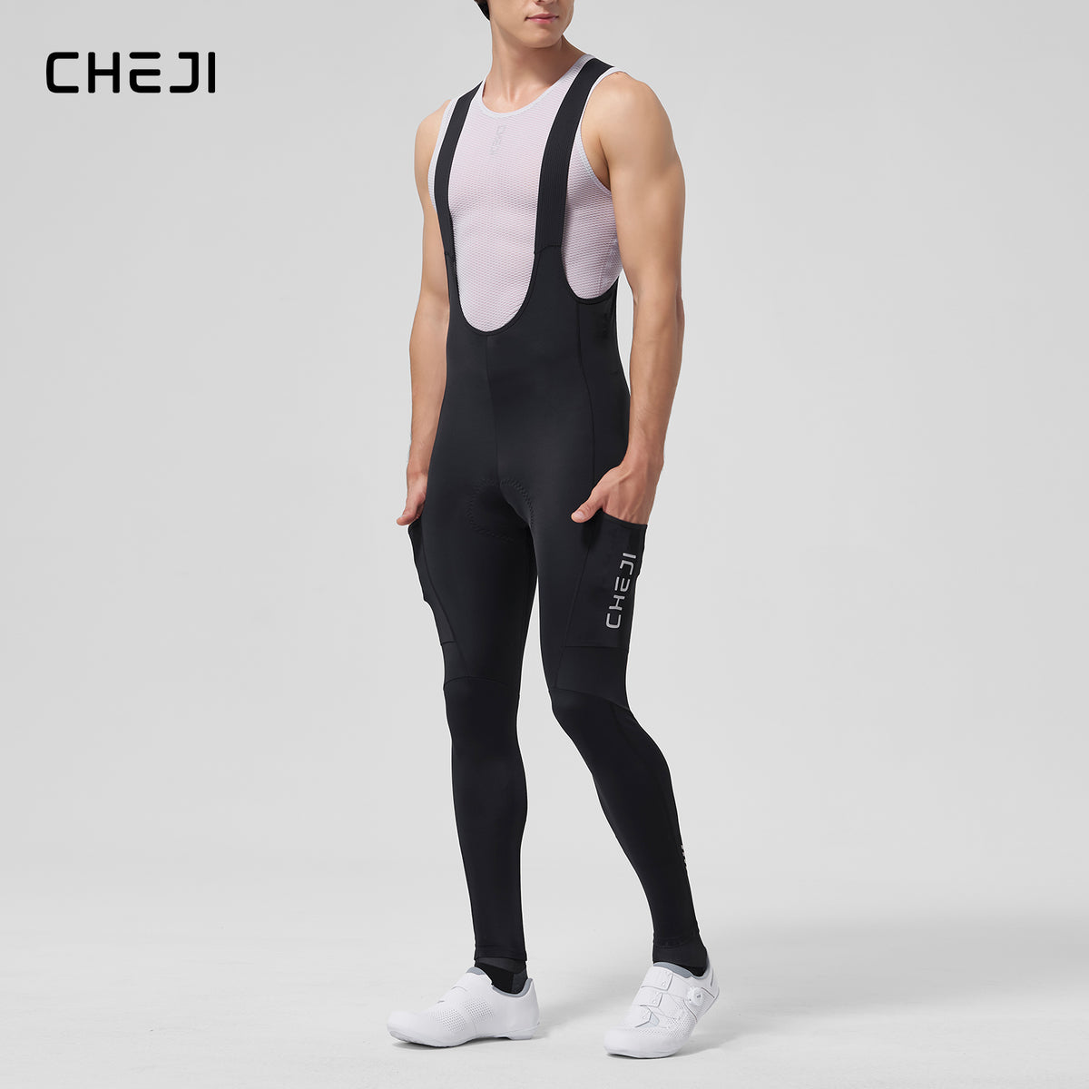 Men's Cycling Bib Tights – Long, Breathable Summer Pants