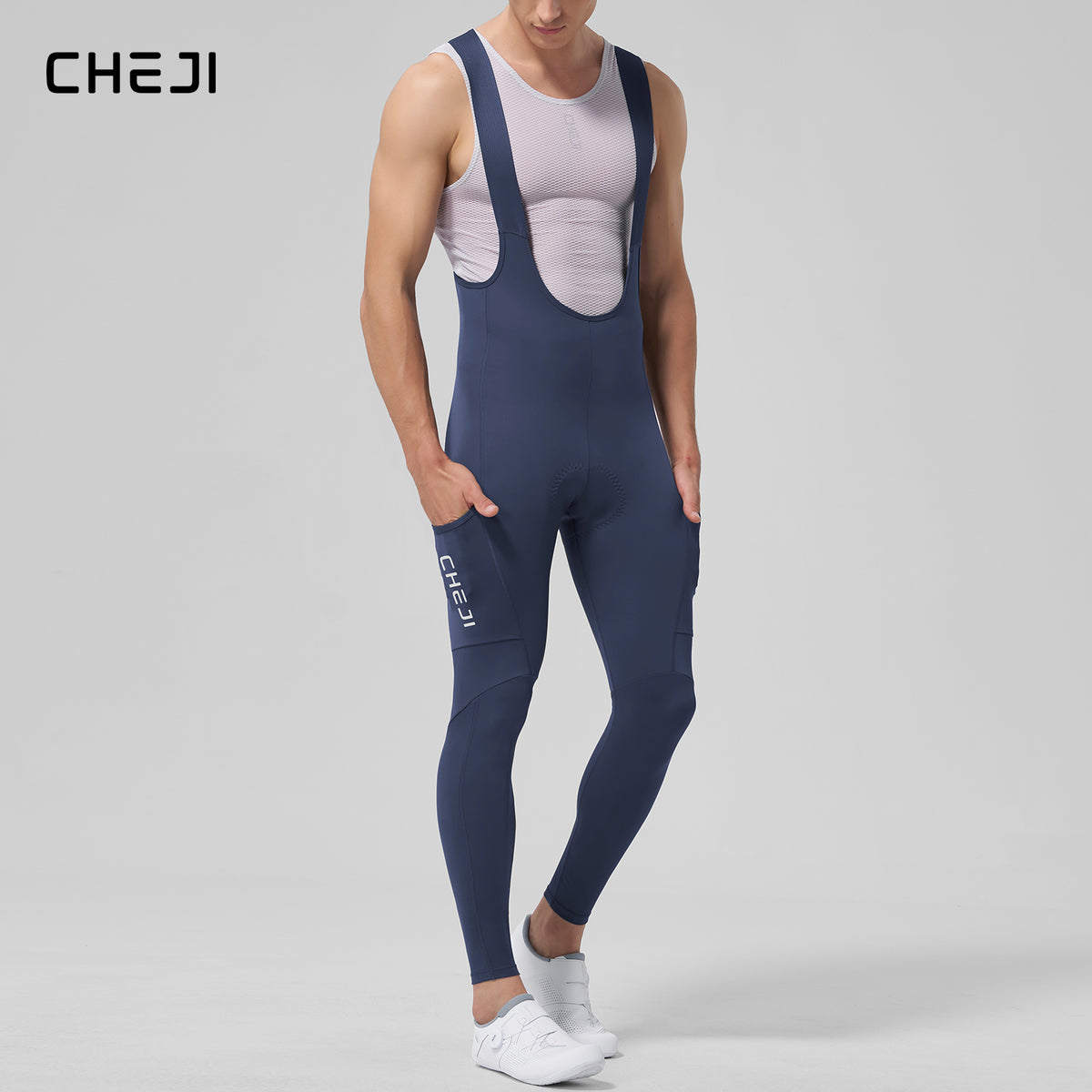 Men's Cycling Bib Tights – Long, Breathable Summer Pants