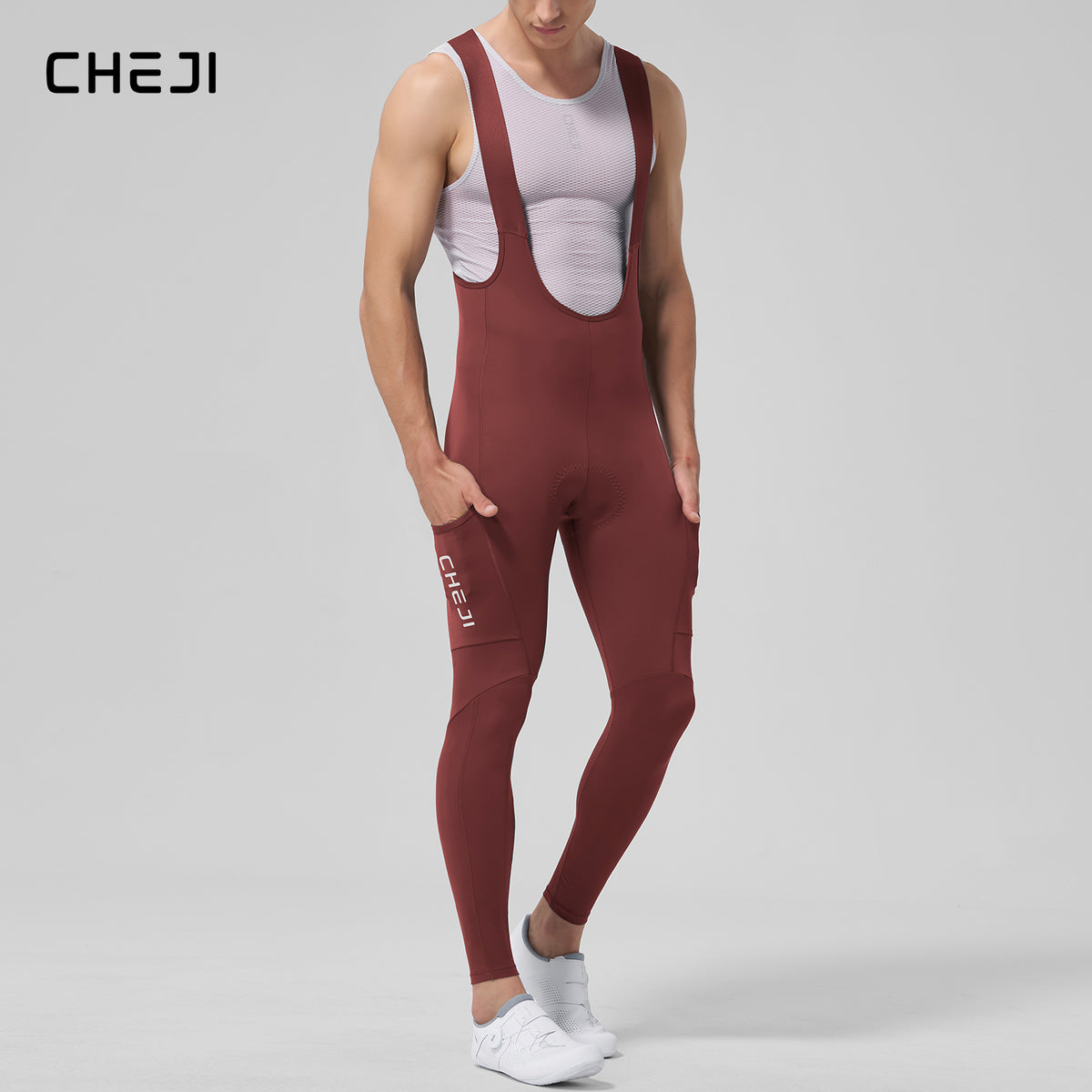 Men's Cycling Bib Tights – Long, Breathable Summer Pants