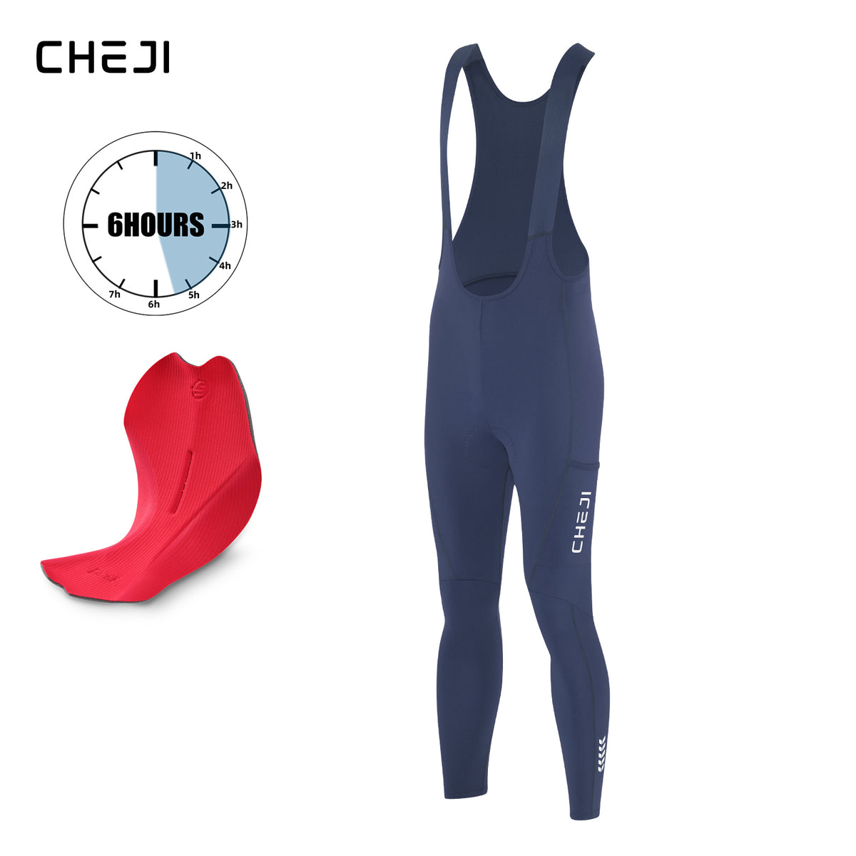 Men's Cycling Bib Tights – Long, Breathable Summer Pants
