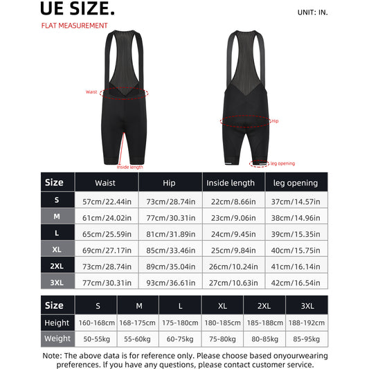 Cheji Men's Cycling Bib Shorts