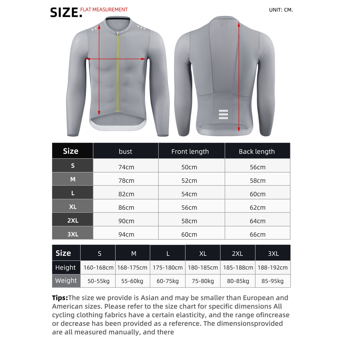 Cheji Men's Cycling Jersey Long