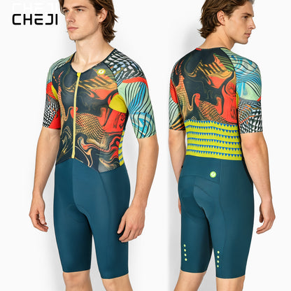 Cheji Men's Road Cycling Skinsuit