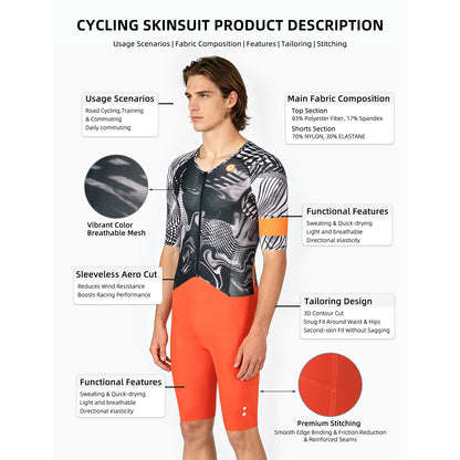 Cheji Men's Pro Team Aero Roadsuit